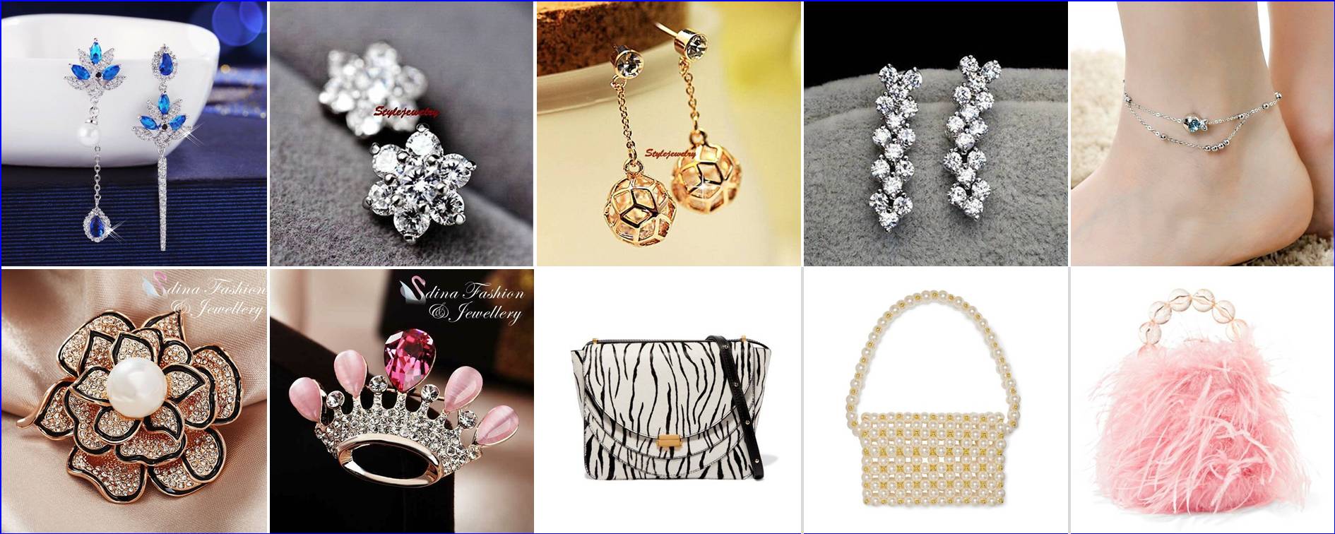 クリスマス ギフト プレゼント ピアス ジュエリー アクセサリー ブローチ アンクレット ショルダー ハンドバッグ Aurora&Oasis オーロラ＆オアシス