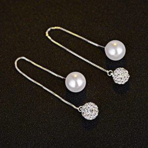 チェーンピアス スワロフスキー アクセサリー パール ディスコボール Aurora&Oasis オーロラ&オアシス