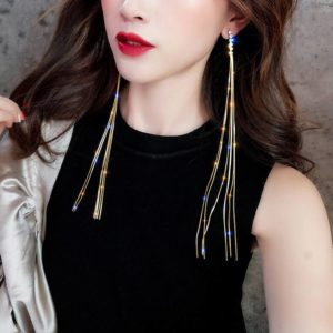 スタッドピアス キャッチ式ピアス スワロフスキー アクセサリー ゴールド シルバー チェーン Aurora&Oasis オーロラ&オアシス
