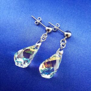 ジュエリーセット ネックレス ピアス スワロフスキー ティアドロップ ウォータードロップ しずく 滴 Aurora&Oasis オーロラ&オアシス