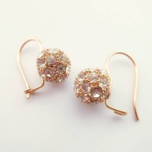 ピアス スワロフスキー ボール クリア フック Aurora&Oasis オーロラ&オアシス