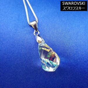 ネックレス スワロフスキー ティアドロップ ウォータードロップ しずく 滴 Aurora&Oasis オーロラ＆オアシス