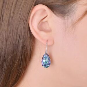 ピアス スワロフスキー ドロップ しずく 滴 Aurora&Oasis オーロラ&オアシス